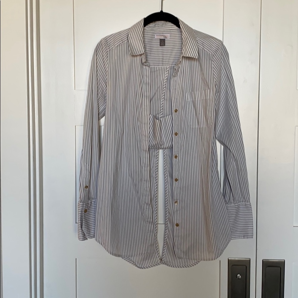 Olivia Palermo Open back bandeau Blouse